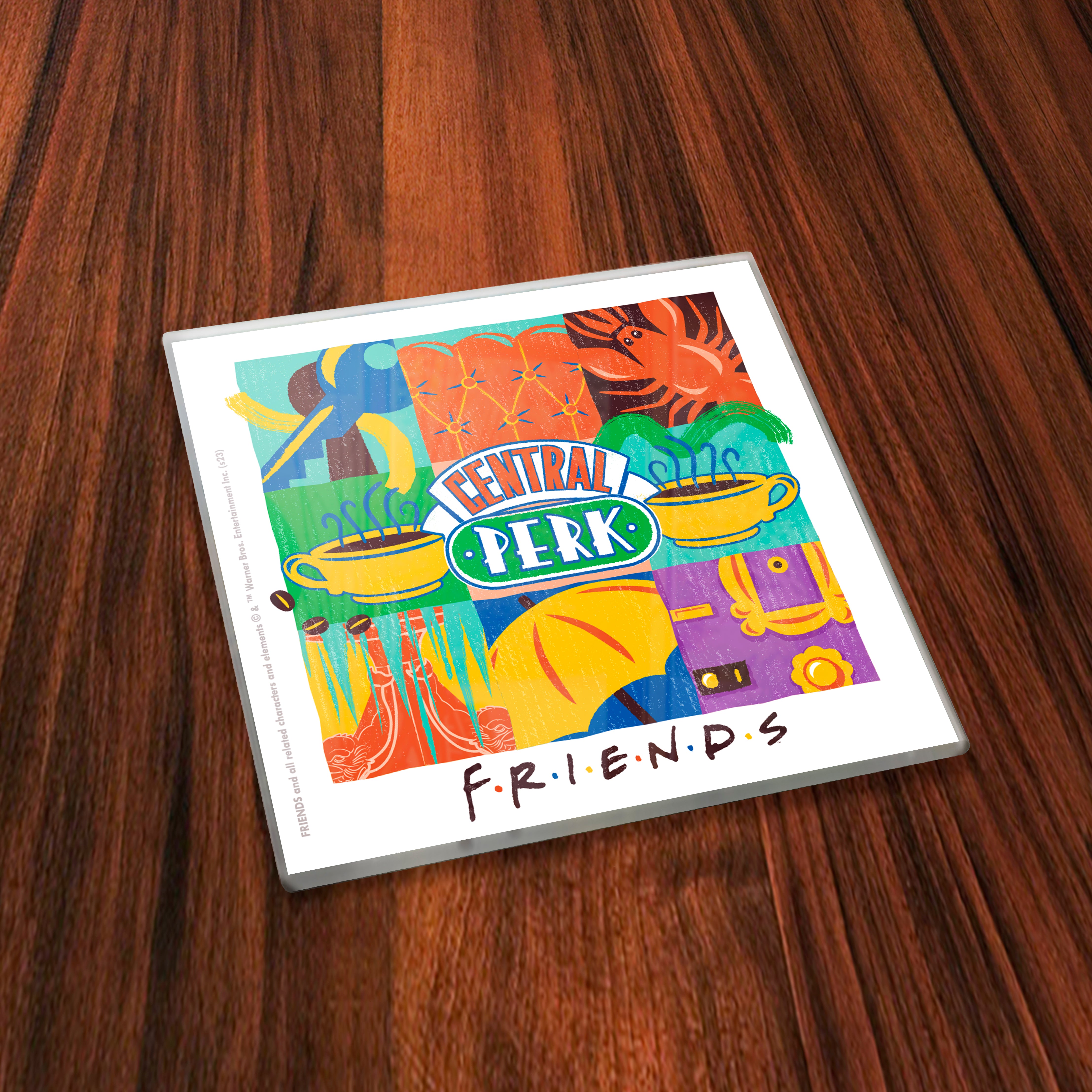 Friends: The Television Show (Vibrant Friendship) Starfire Prints™ Glass Coaster Set SPCSTR1305